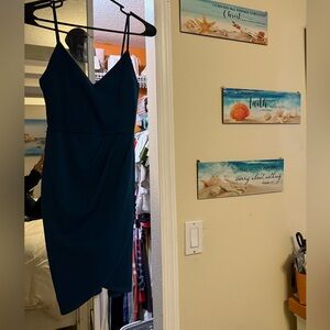 Lulu's Teal Sleeveless Dress